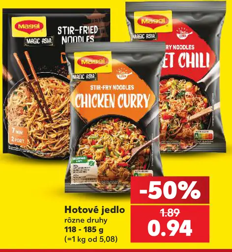 Maggi Hotové jedlo rôzne druhy