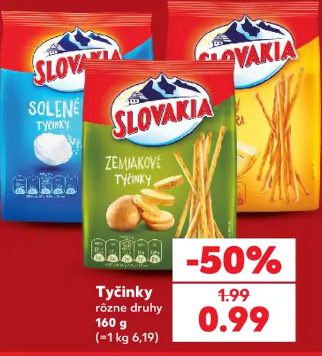 Slovakia tyčinky – solené, zemiakové