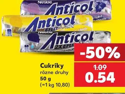 Anticol cukríky