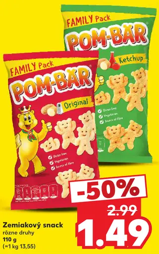 Pom-Bär zemiakový snack