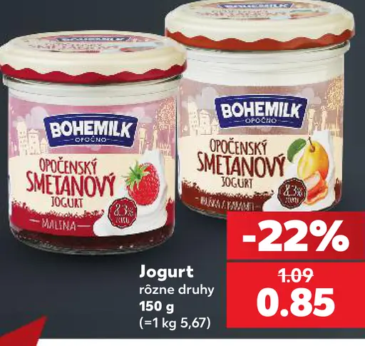 Bohemilk Opočenský smotanový jogurt