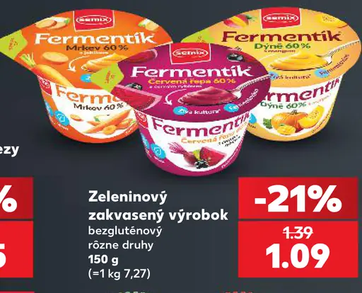 Fermentík zeleninový zakvasený výrobok