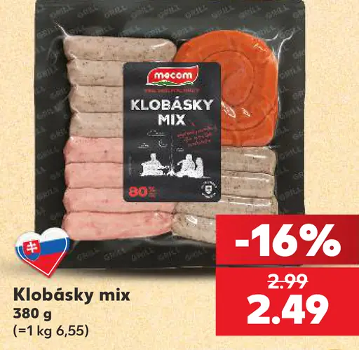Mecom Klobásky mix