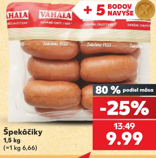 Váhala Špekáčiky