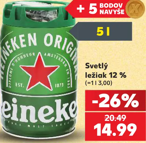 Heineken svetlý ležiak