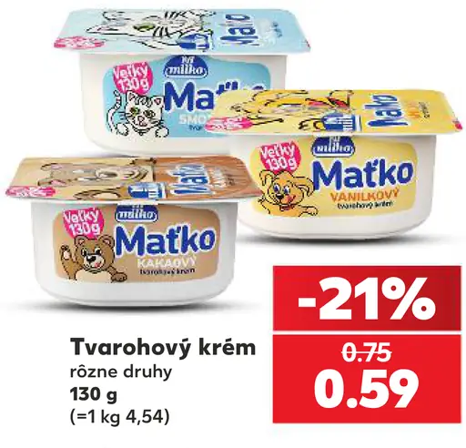 Milko Maťko smotanový tvarohový krém