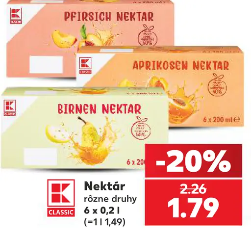 K-Classic hruškový nektár
