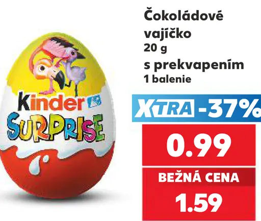 Kinder Surprise čokoládové vajíčko