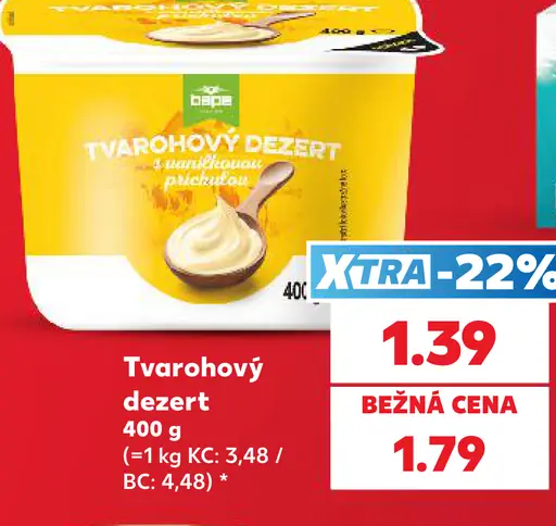 K-Classic Tvarohový dezert s vanilkovou príchuťou
