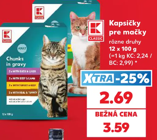 K-Classic Kapsičky pre mačky
