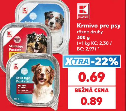 K-Classic Krmivo pre psy