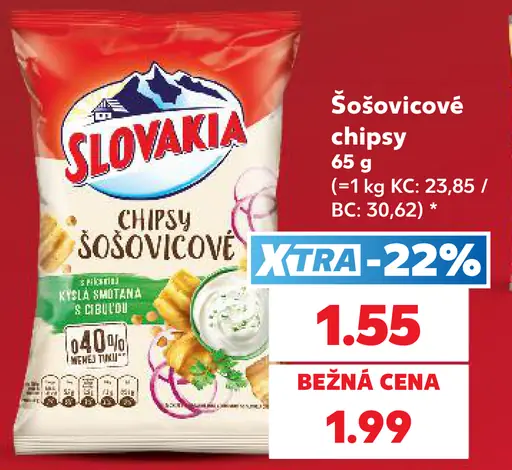 Slovakia Šošovicové chipsy