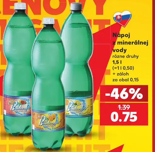 Baldovská nápoj z minerálnej vody