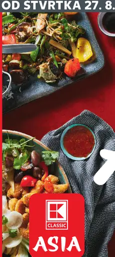 K-Classic Asia instantné jedlo – Sesame-Chicken Taste Noodles, Teriyaki Taste Noodles, Sweet-Chili Noodles