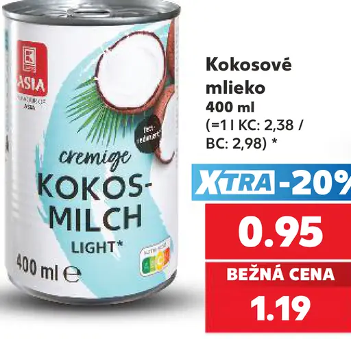 Asia Kokosové mlieko light