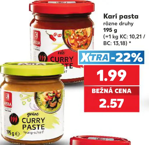 Asia kari pasta – rôzne druhy