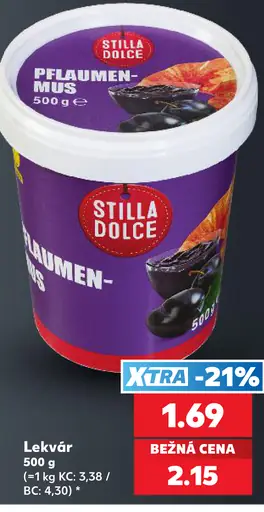 Stilla Dolce Pflaumenmus slivkový lekvár