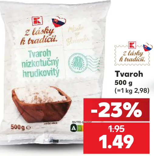 Tvaroh Nízkotučný Hrudkovitý