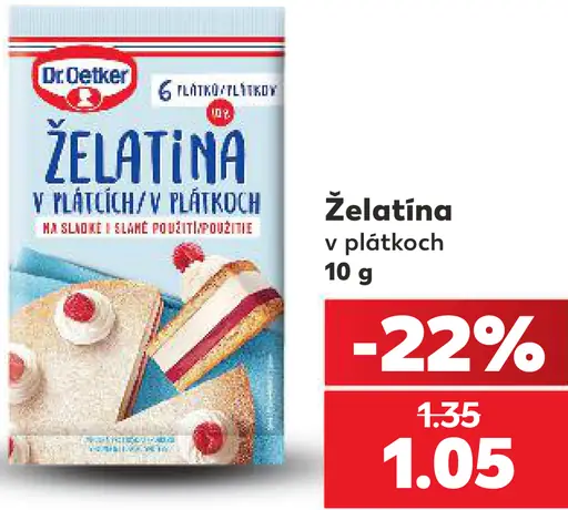Dr. Oetker Želatína v plátkoch