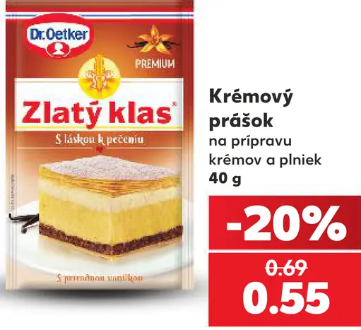 Dr. Oetker Zlatý klas krémový prášok na prípravu krémov a pien