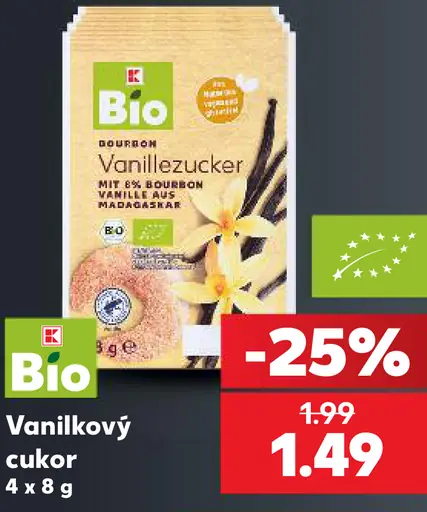 K-Bio Vanilkový cukor
