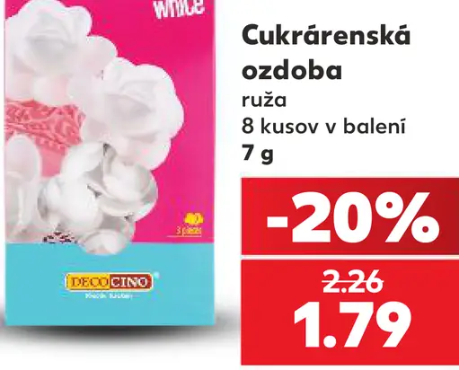 DecoCino cukrárenská ozdoba ruža