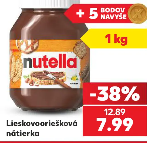 Lieskovooriešková nátierka