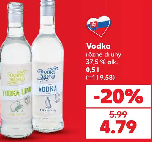 Dobrý nápad vodka rôzne druhy 37,5 %