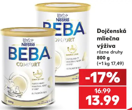 Nestlé BEBA Comfort dojčenská mliečna výživa, rôzne druhy