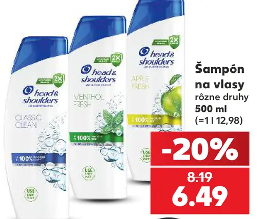Head & Shoulders šampón na vlasy