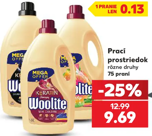 Woolite prací prostriedok rôzne druhy