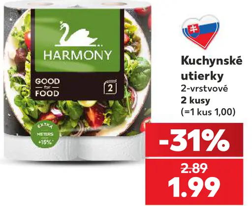 Harmony kuchynské utierky 2-vrstvové