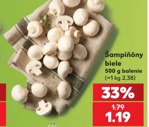 Šampiňóny biele