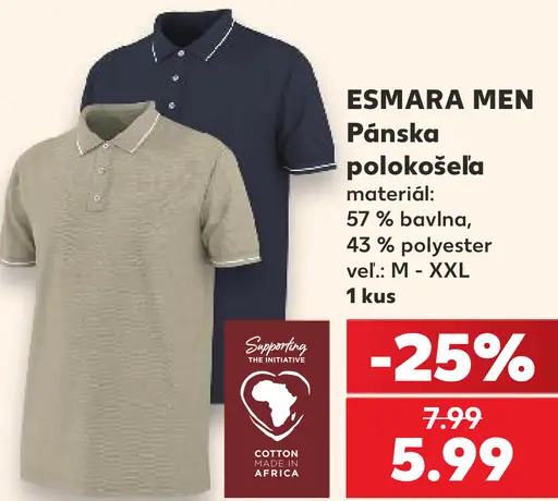 Esmara Men pánska polokošeľa