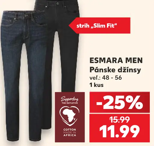 Esmara Men pánske džínsy