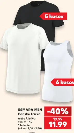EsMara Men pánske tričká alebo tielka