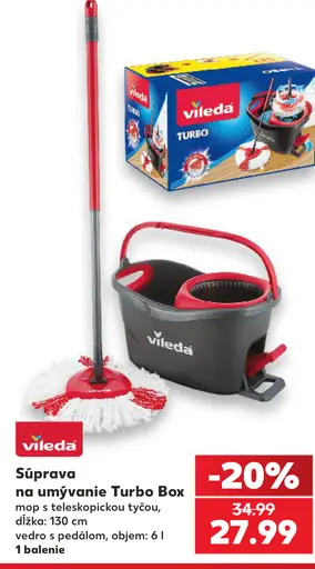 Vileda Súprava na umývanie Turbo Box