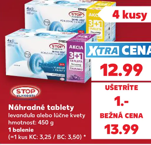 Náhradné tablety Stop Vlhkosti, levanduľa alebo lúčne kvety