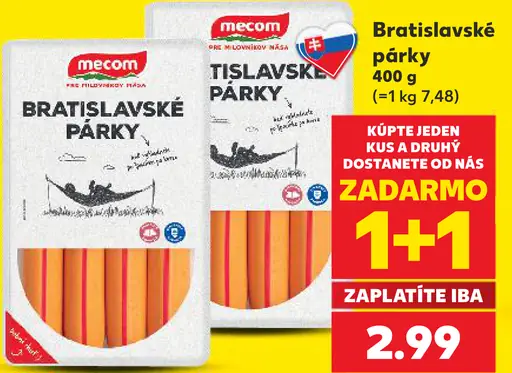 Mecom Bratislavské párky