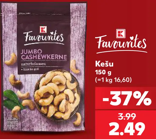 Favourites kešu