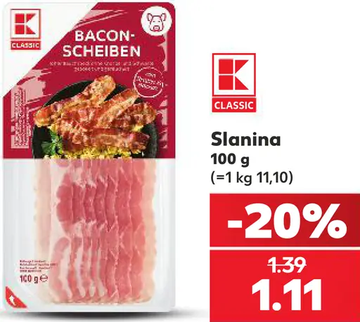 K-Classic Slanina plátky