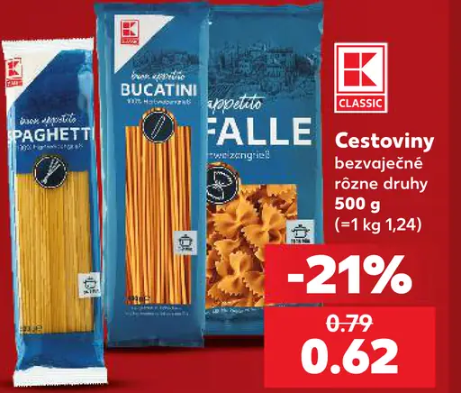 K-Classic Cestoviny bezvaječné