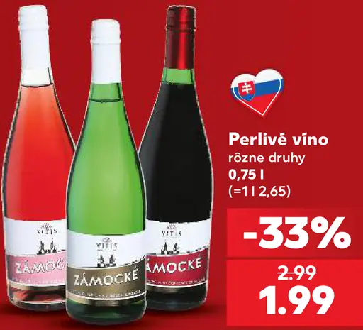 Zámočké perlivé víno