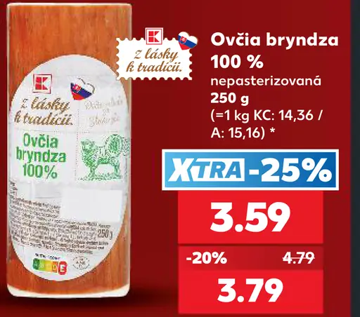 Ovčia bryndza 100% nepasterizovaná