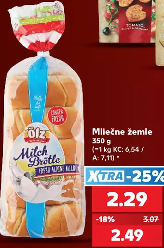 Mliečne žemle