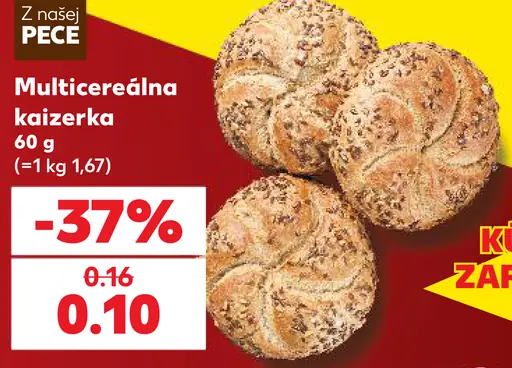 Z našej pece multicereálna kaiserka