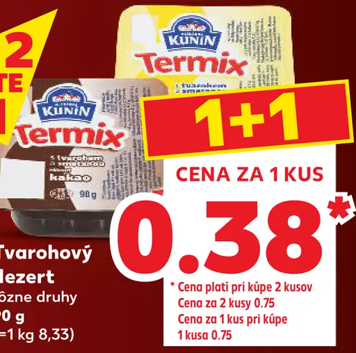 Kunín tvarohový dezert