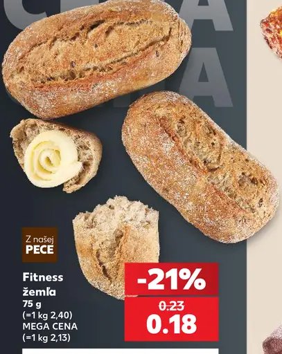 Z našej pece – fitness žemľa