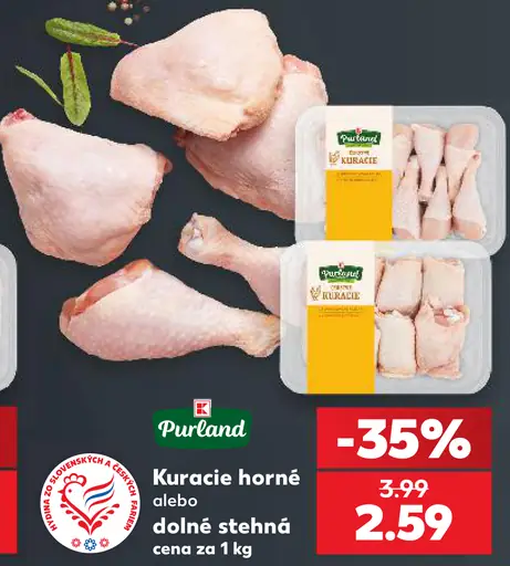 Pureland kuracie horné alebo dolné stehná