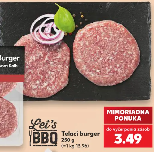 Let's BBQ Teľací burger
